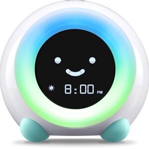 LittleHippo Mella Ready To Rise Alarm Clock, Blue Feet